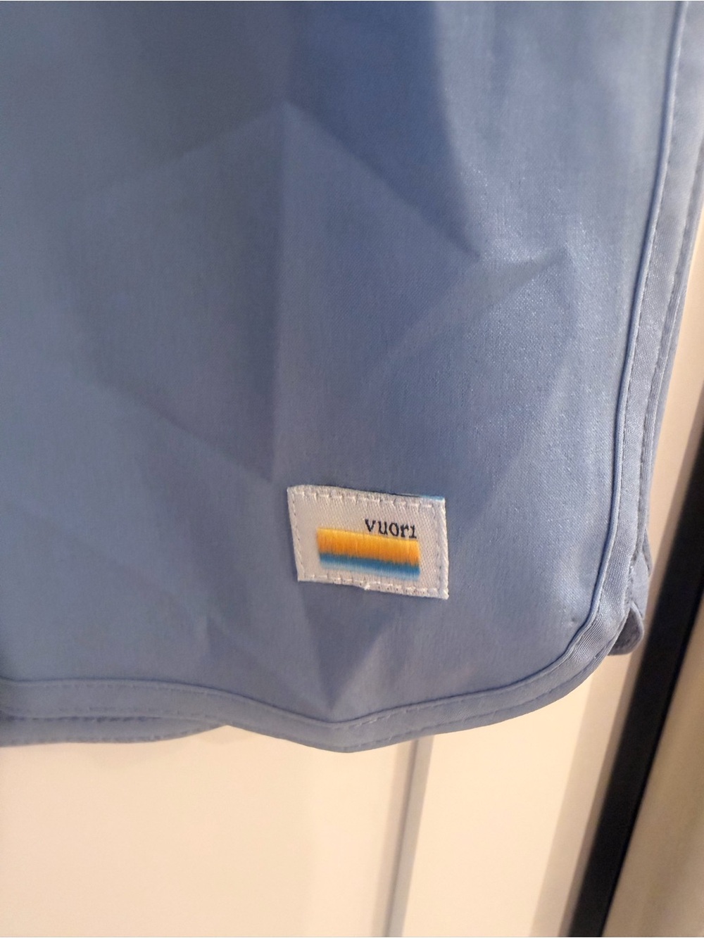 Vuori Light Blue Elastic Waist Swim Trunks with Drawstring! - Picture 3 of 9